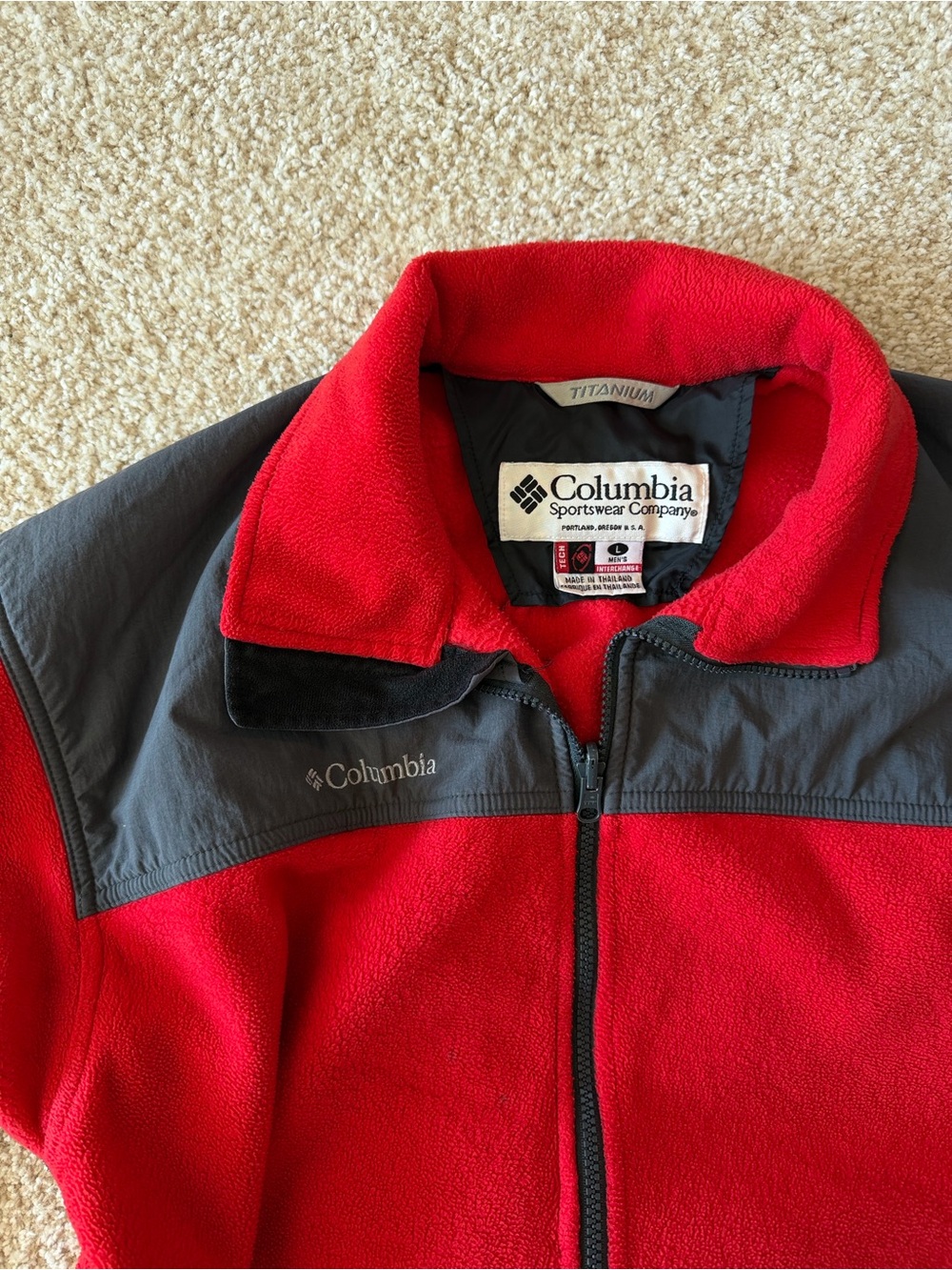 Columbia vintage 2000s titanium interchange fleece jacket